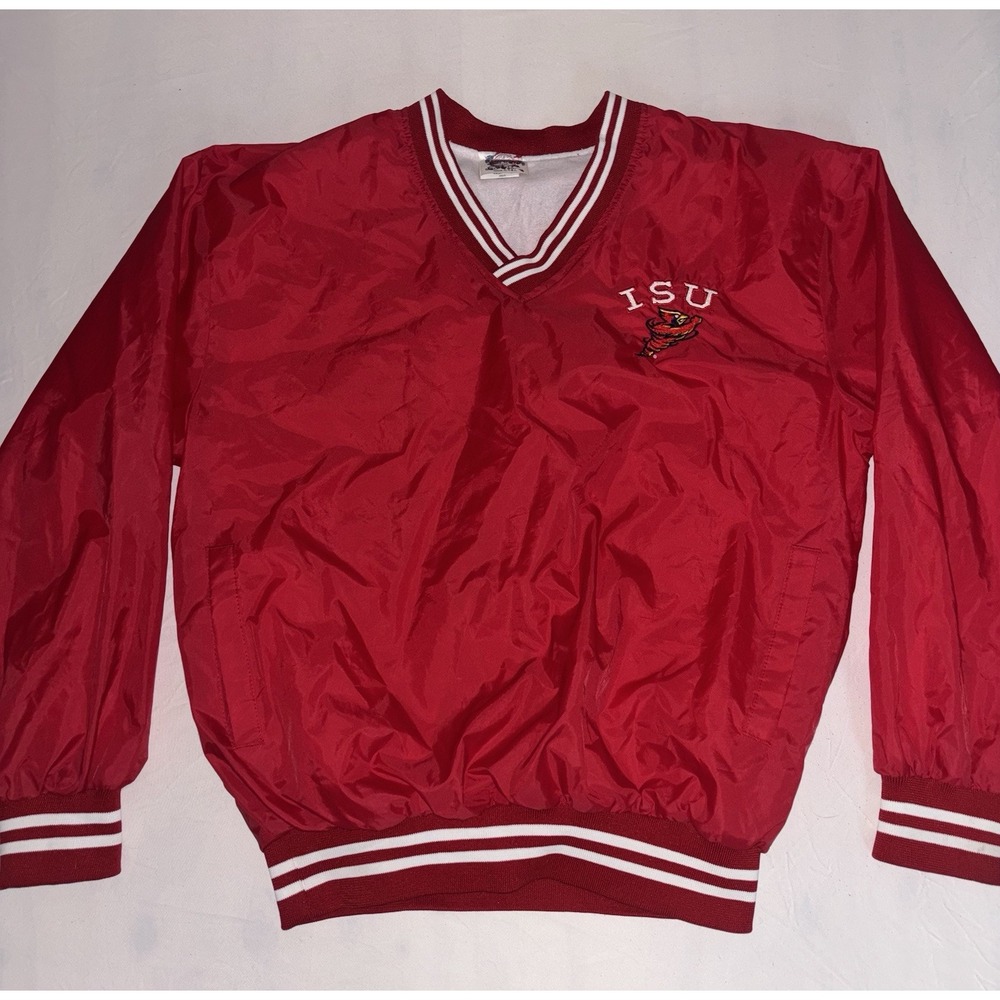 Vintage Iowa State ISU Windbreaker Pullover Lightweight Size M Water Resistant